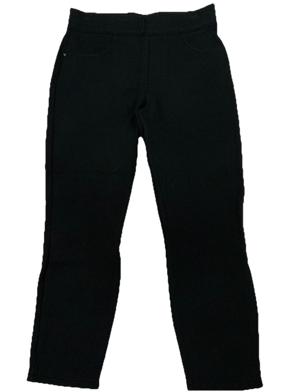 SPANX The Perfect Black Ponte 20202Q Ankle Shaping Pull On Pants Medium Petite